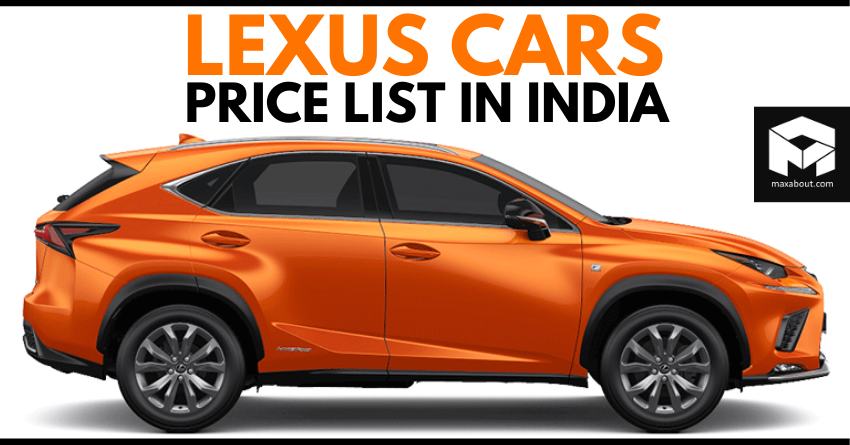 2020 Price List of Latest Lexus Cars