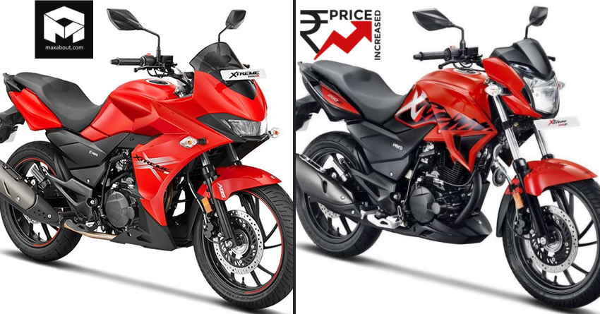 Hero Xtreme 200S and Xtreme 200R Price Increased