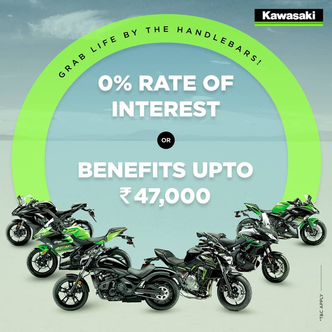 Kawasaki India 0% Rate of Interest Offer