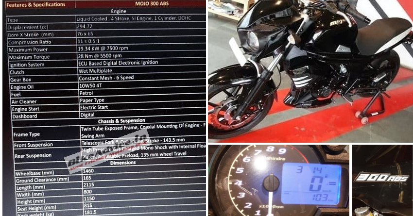 Complete Specifications of Mahindra Mojo 300 ABS Revealed