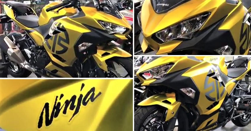 Matte Gold Kawasaki Ninja 250 Spotted at a Dealership
