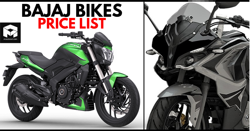 Official Price List of 2019 Bajaj ABS & CBS Motorcycles