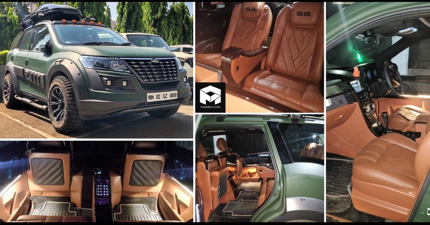 Army Green Mahindra XUV 500 Live Photos and Quick Details