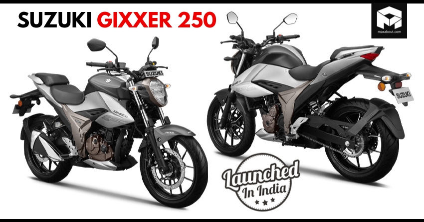 Suzuki Gixxer 250 Streetfighter Launched in India @ INR 1.60 Lakh