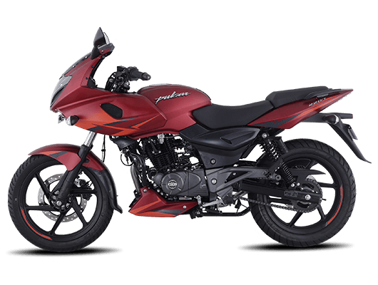 Volcano Red Bajaj Pulsar 220F Listed on the Official Website - front