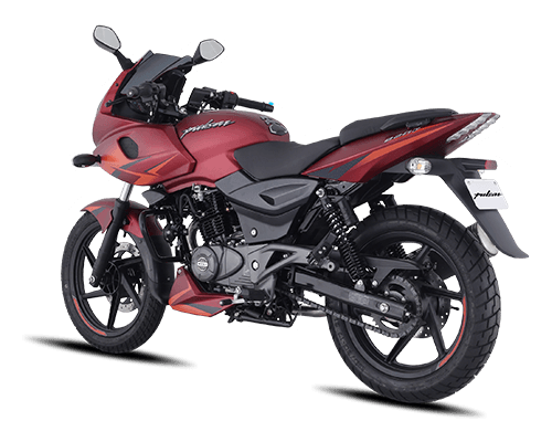 Volcano Red Bajaj Pulsar 220F Listed on the Official Website - photograph