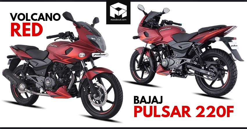 Volcano Red Bajaj Pulsar 220F Listed on the Official Website