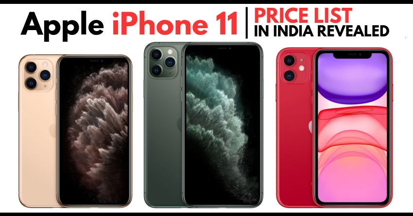 Apple iPhone 11 Series Variant-Wise India Price List Revealed