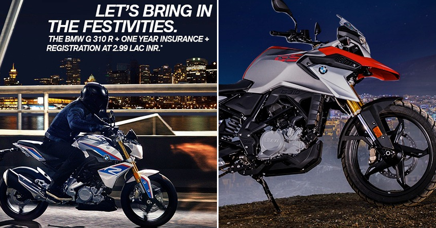 BMW G310R & G310GS Being Offered with Free Insurance & Registration