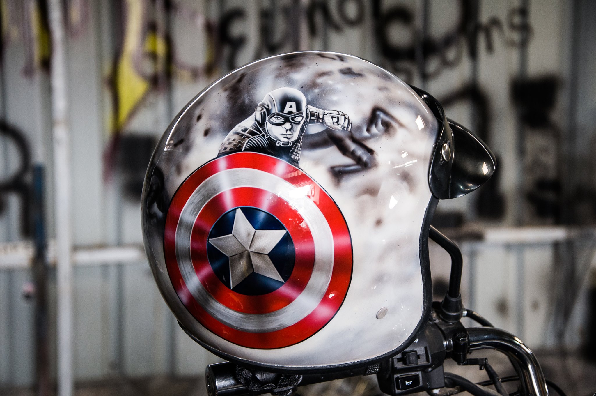Top 10 Helmets by EIMOR - Black Panther, Breathe, The Lady Rider, Phantom, Captain America & More! - close-up