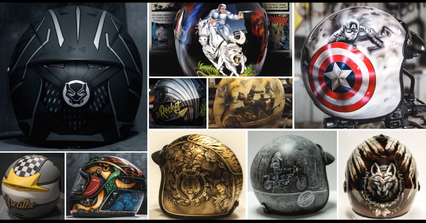 Top 10 Helmets by EIMOR - Black Panther, Breathe, The Lady Rider, Phantom, Captain America & More!