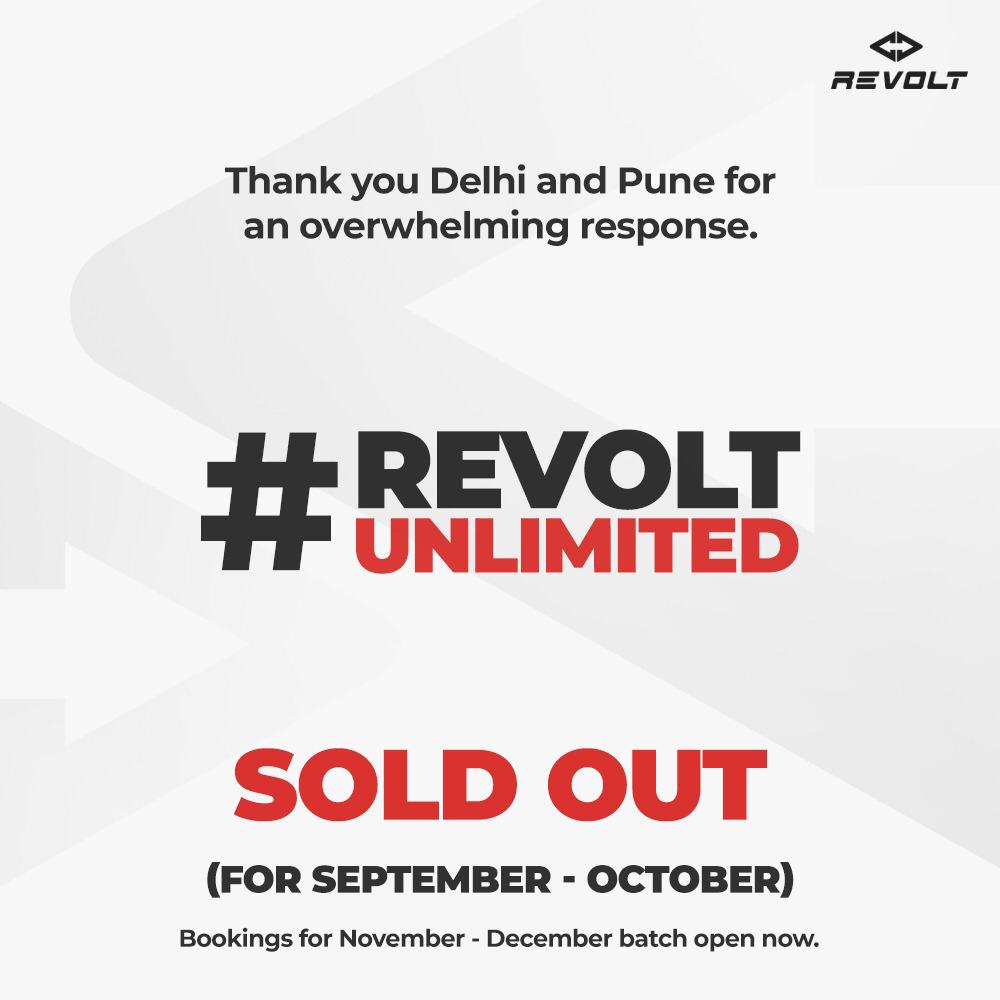 Revolt Electric Motorcycles Sold Out