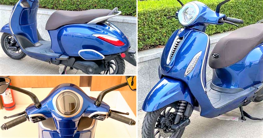 Live Photos of the All-New Bajaj Chetak Electric Scooter