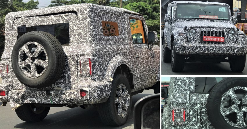 2020 Mahindra Thar SUV Spotted in a New Set of Photos