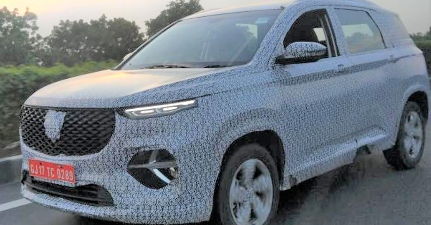 6-Seater MG Hector Spotted Testing in India; Official Launch Next Year