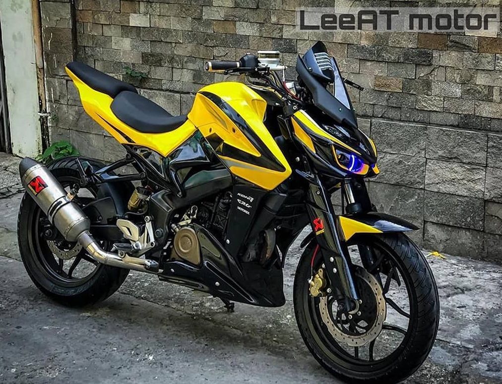 Bajaj Pulsar NS200 Modified To Look Like A 1000cc Kawasaki Bike - view