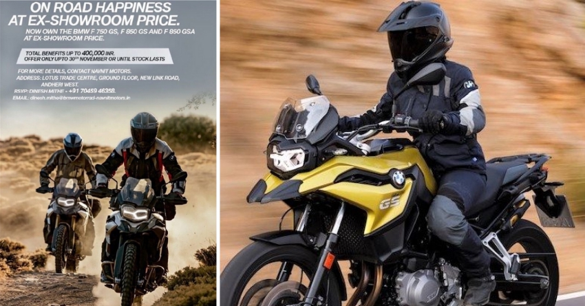 BMW-Motorrad Mumbai Offering Discounts of up to INR 4 Lakh