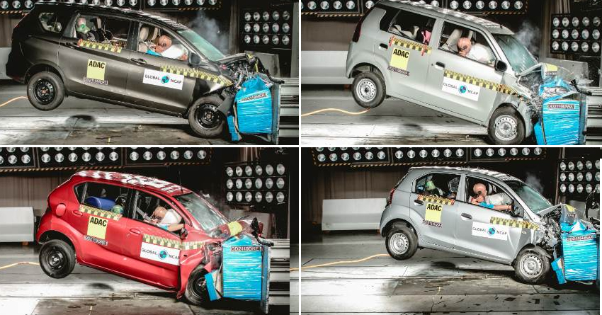 Ertiga, WagonR, Santro and Redi-GO Fail Crash Test by Global NCAP