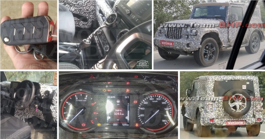 2020 Mahindra Thar Spotted in a New Set of Interior & Exterior Photos