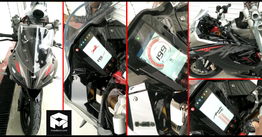 2020 TVS Apache RR 310 Instrument Console Leaked