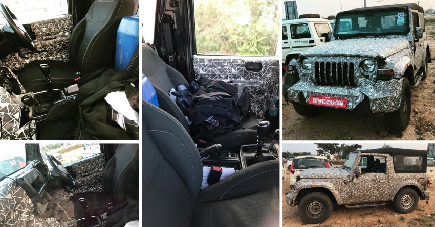 2020 Mahindra Thar Spotted Testing Again in a New Set of Photos