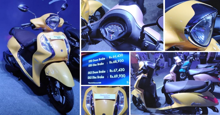 BS6 Yamaha Fascino 125 Fi Launched in India @ INR 66,430