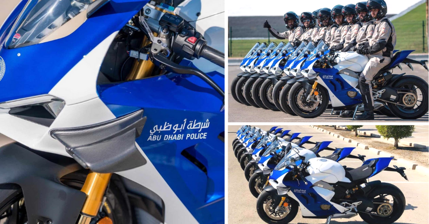 Abu Dhabi Police Adds 8 Units of Ducati Panigale V4 R to its Fleet