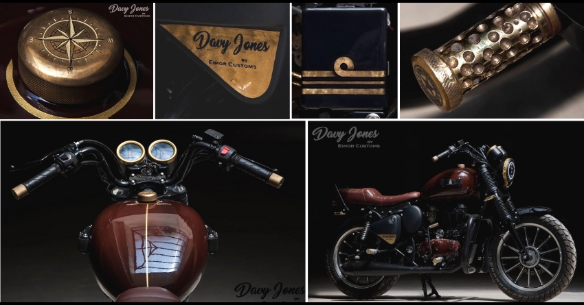 EIMOR Royal Enfield TB 350 Davy Jones Edition Details and Photos