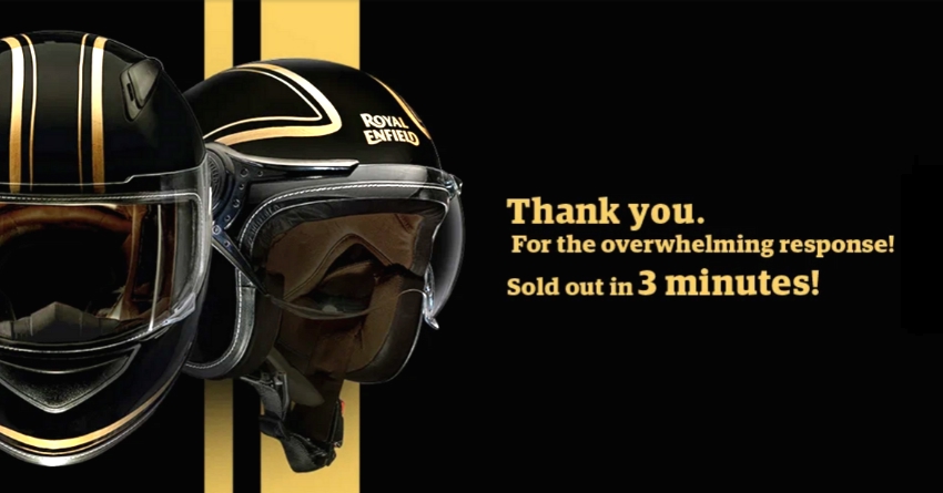 Limited Edition Royal Enfield Helmets Sold Out in 3 Minutes