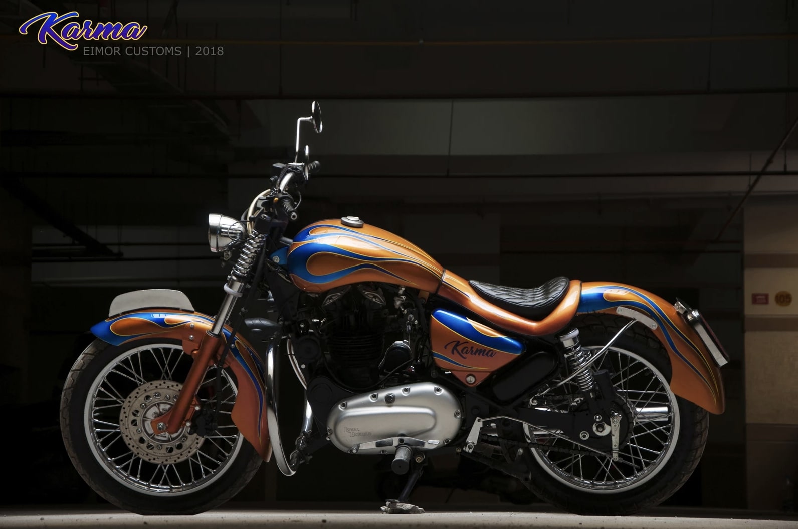 Meet Karma 350 - Based on the Royal Enfield Thunderbird Motorcycle - bottom
