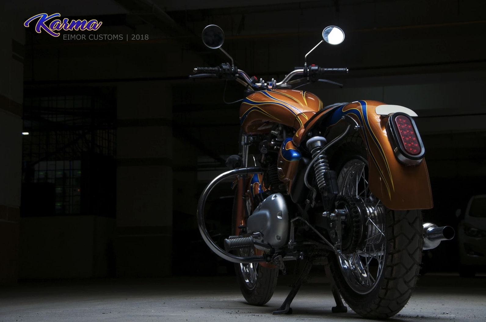 Meet Karma 350 - Based on the Royal Enfield Thunderbird Motorcycle - photo