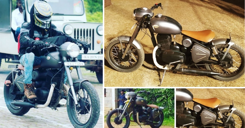 Old Yezdi Motorcycle Modified to Look Like the Jawa Perak Bobber