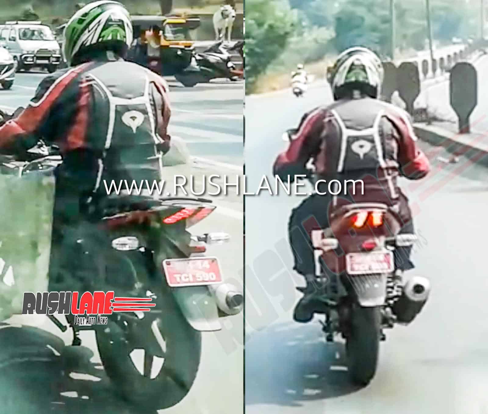 2020 BS6 Bajaj Pulsar 220F Fi Spotted Testing for the First Time - midground