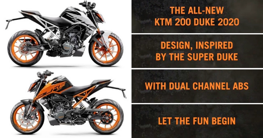2020 KTM Duke 200 Officially Teased; 2-Channel ABS Confirmed