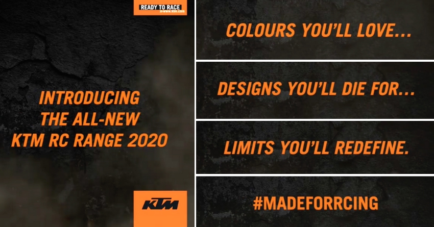 2020 KTM RC Range Officially Teased Ahead of Launch in India