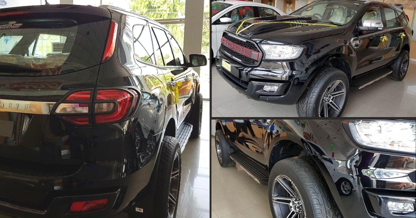 Meet Absolute Black Ford Endeavour with Raptor-Style Front Grille