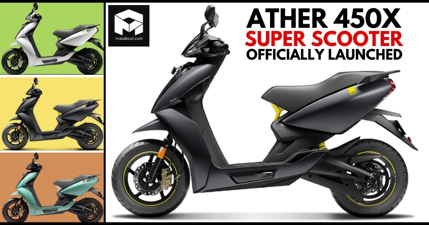 Ather 450X Super Scooter Officially Launched @ INR 99,000