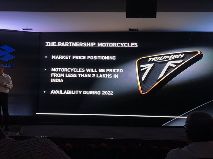 Bajaj-Triumph 200cc Bike Price To Be Rs 2 Lakh in India - foreground