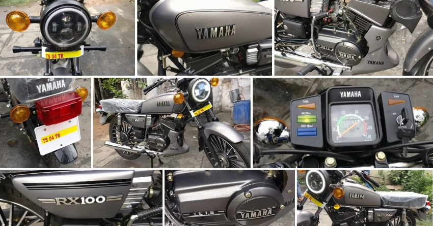 Yamaha RX100 Gunmetal Grey Live Photos and Quick Details