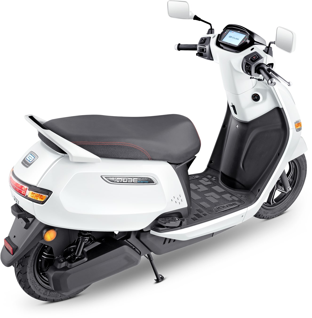 TVS iQube Electric Scooter Rear 3-Quarter View