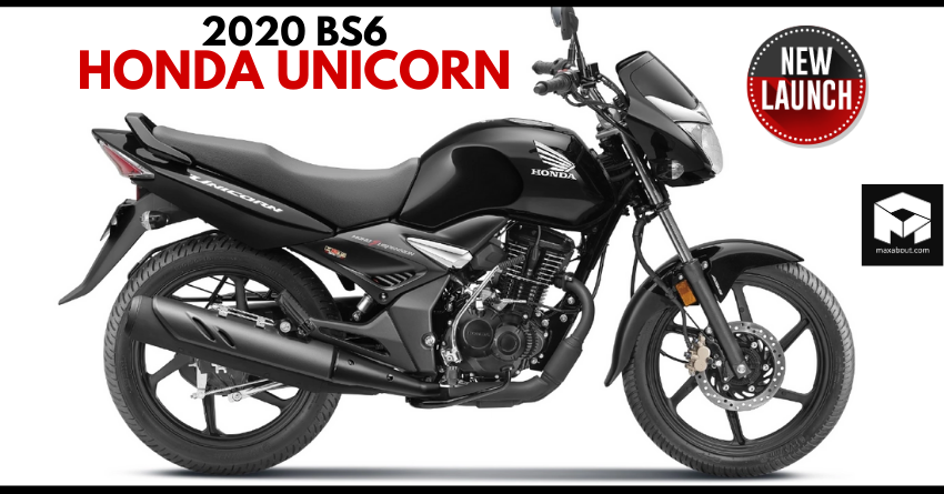 BS6 Honda Unicorn 160 Officially Launched @ INR 93,593