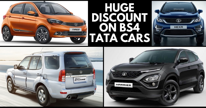 BS4 Tata Cars Available with up to INR 2 Lakh Discount