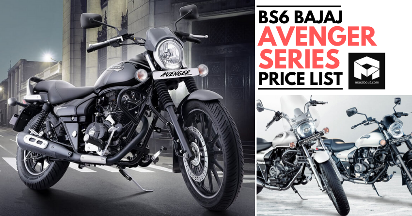 BS6 Bajaj Avenger Series Price List Leaked; Official Launch Soon