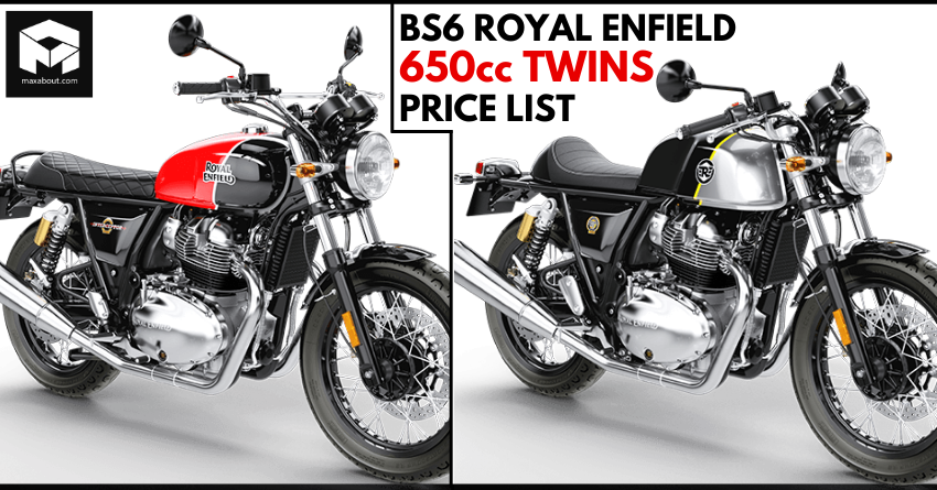 BS6 Royal Enfield INT 650 and CGT 650 Colour-Wise Price List Revealed