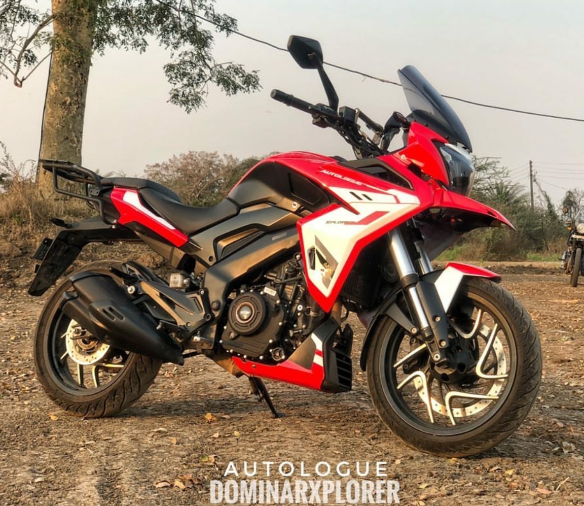 Bajaj Xplorer 400 Adventure Motorcycle Looks Mind Blowing! - background