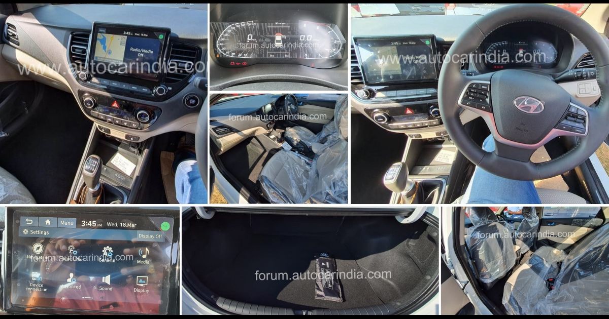 Live Photos: 2020 Hyundai Verna Interior Fully Revealed