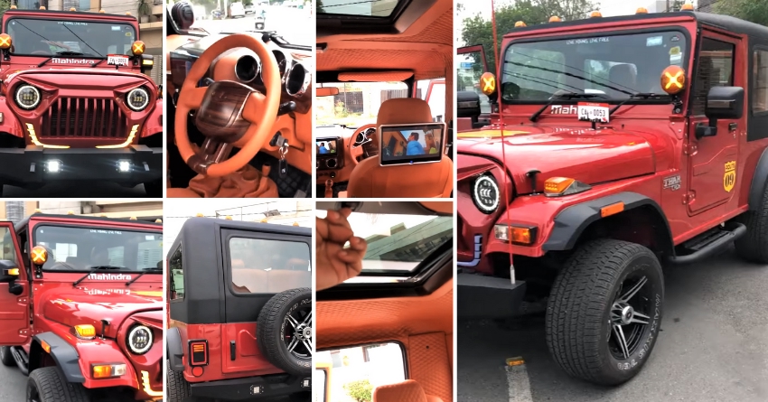 Meet Mahindra Thar with a Sunroof, Leather Seats and an Angry Bird Grille