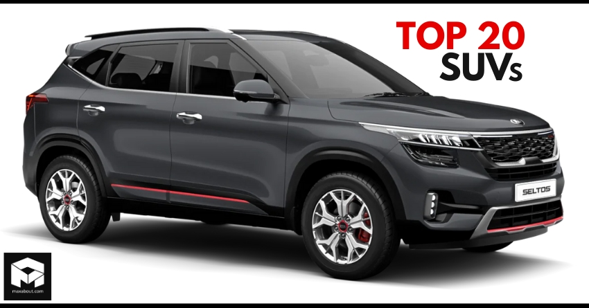 Top 20 Best-Selling SUVs in India (February 2020)