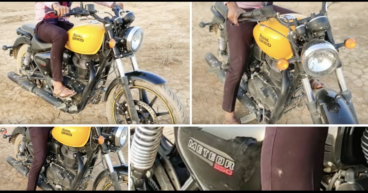 Production-Ready Royal Enfield Meteor 350 Spotted in Yellow Colour