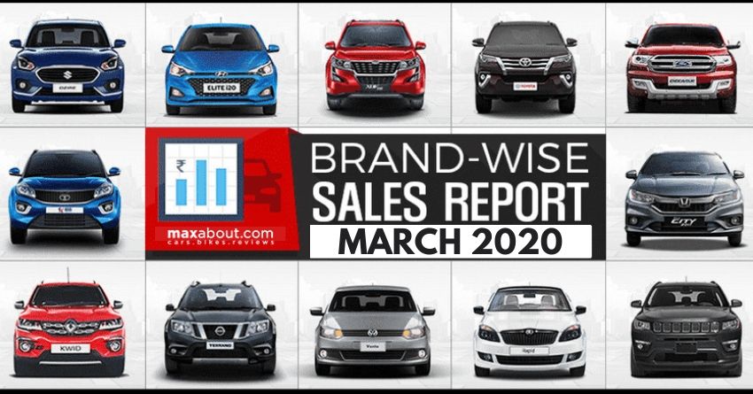 Brand-Wise Car Sales Report (March 2020); Tata Beats Honda